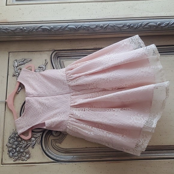 Laura Ashley High Low‎ Embroidered Mesh Dress - Picture 1 of 7